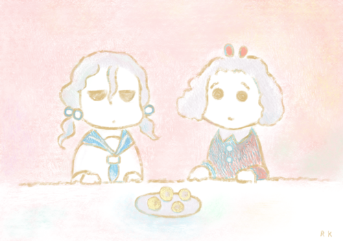 シュークリームを2人でわける